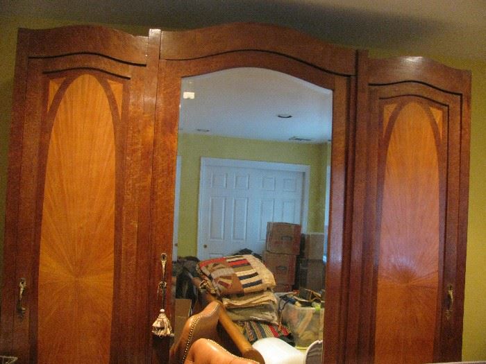 art deco armoire,   This piece completely disassembled for easy move and reassemble 