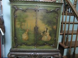 close up of marionette cabinet