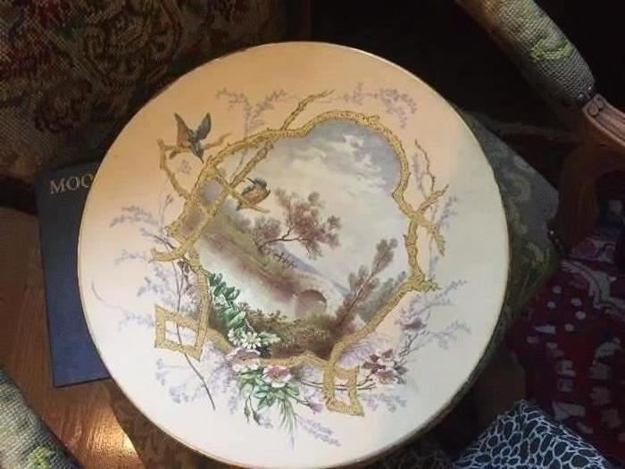 porcelain hand painted plaque