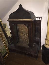 unusual antique display cabinet