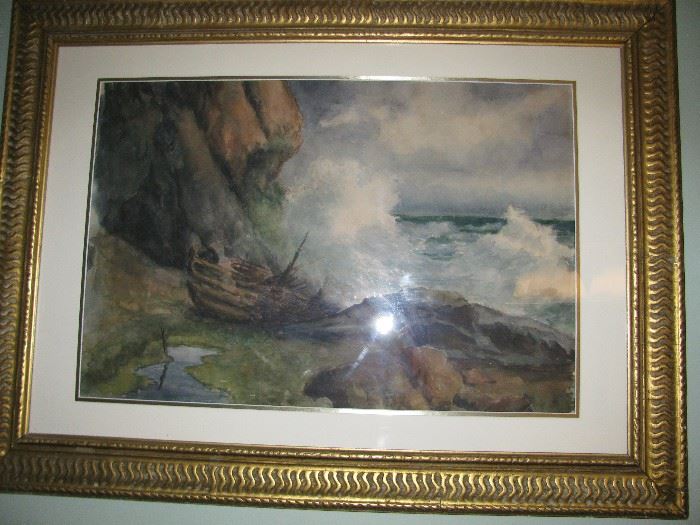great water color in frame
