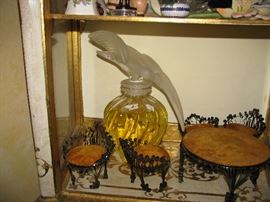 l'air de temps Lalique large oversized display perfume bottle ,