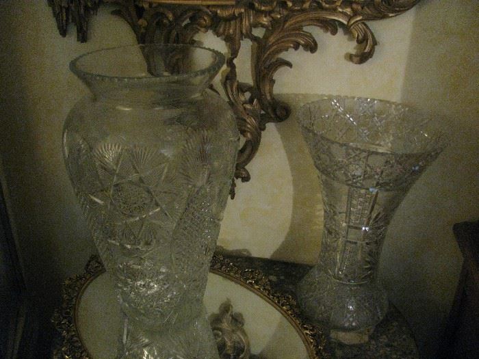 oversized large large crystal vases