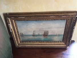 Small oil signed