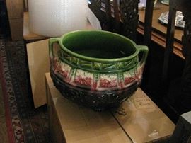 Oversize large majolica Jardinere