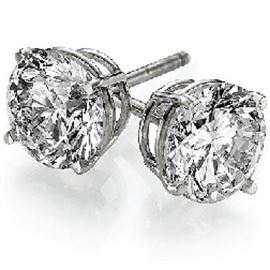 Diamond Solitaire Earrings