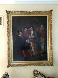 19th Century framed oil painting on canvas