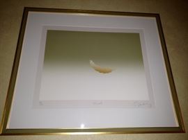 Framed lithograph title "Wheat" numbered 99/150 and signed Crawley