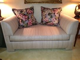 Backless settee