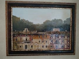 Italian framed oil painting