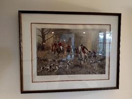 "Breaking Clover hand colored engraving, E. W. Savory Ltd. Bristol England