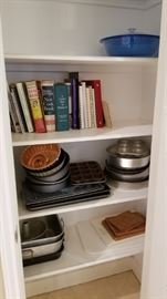 cookbooks and bakeware