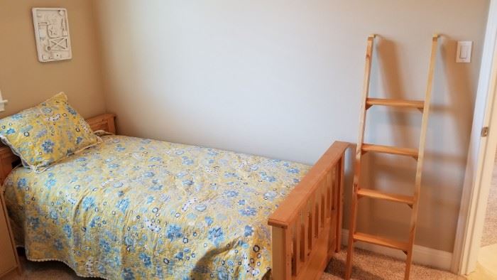 Bunk beds  - twin and full size beds. The full size bed has a pull out mattress underneath.