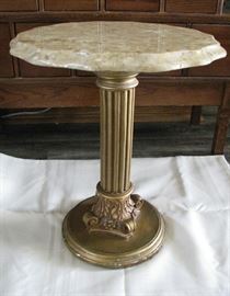 Heavy Ornate Marble top Table