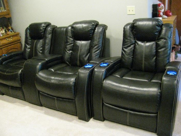 Theater Leather Seating power Recline