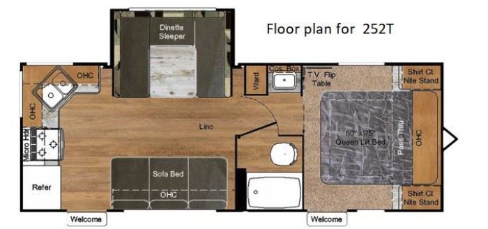 Travel Trailer Floor Plan