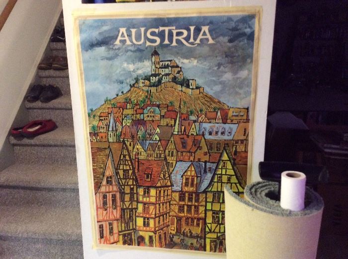 VINTAGE AUSTRIA travel poster one of over 50 we have found