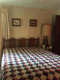 Queen size Bedroom set - bed, dresser with mirror, night stand and chest of drawers