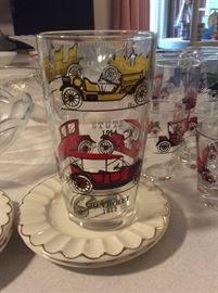 Vintage 1910 to 1925 glasses and plates collection