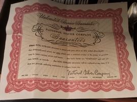 King Edward plated silverware set in case