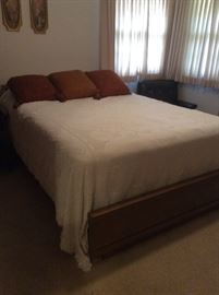 Queen size bedroom set - bed, dresser and chest of drawers