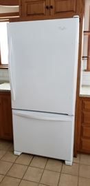 2017 Whirlpool fridge 69" tall x 33" wide and 31" deep. 