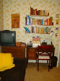 Walnut Shelves, Singer Sewing Machine