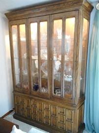HUGE CHINA CABINET - ONE OF A PAIR