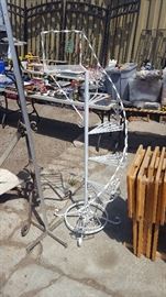 Wrought iron flower stand