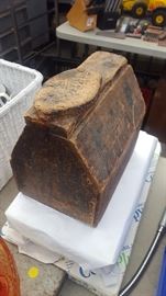 antique shoe shine box 1940's