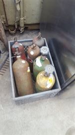 oxygen and aceteline  tanks