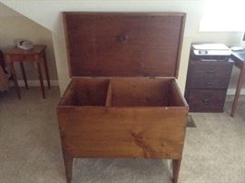 Blanket chest open