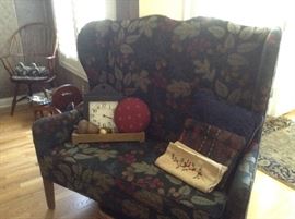 Wing Back Loveseat