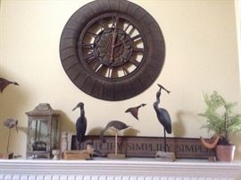 Carved Wood Birds