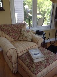 Chair with ottoman
