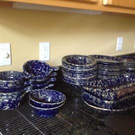 Bennington "Blue Agate" Pottery