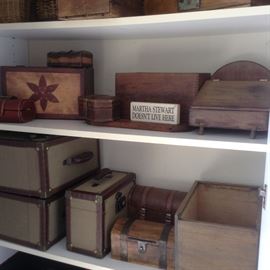 Nice selection of wood boxes and cases