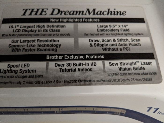 Digital Sewing Machine: Brother Innov-is XV8500D “Dream Machine”