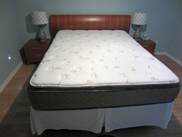 Queen size guest bedroom with pillow-top mattress
