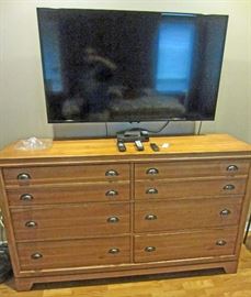 Another view of chest and TV
