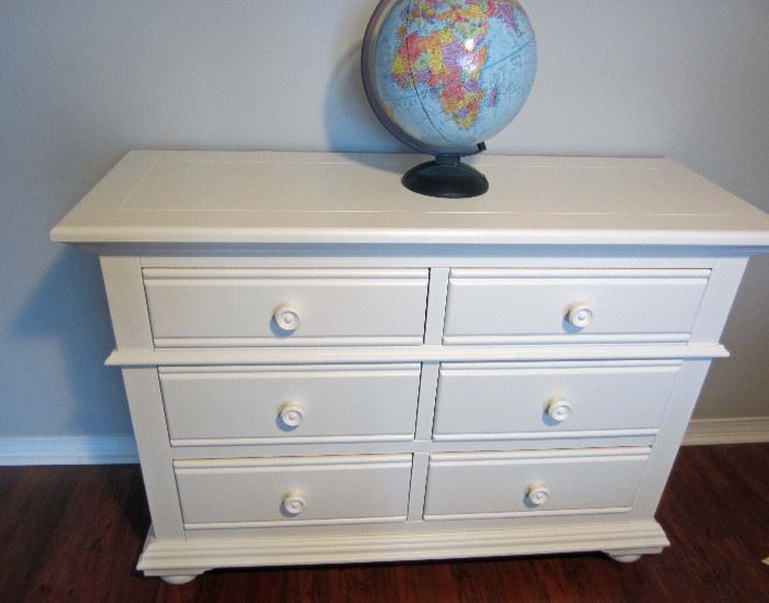 Front view of dresser base or chest