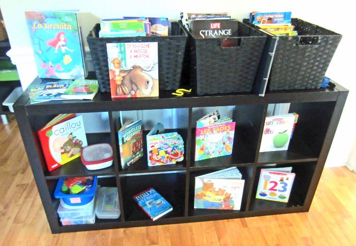 Great children books and shelf unit