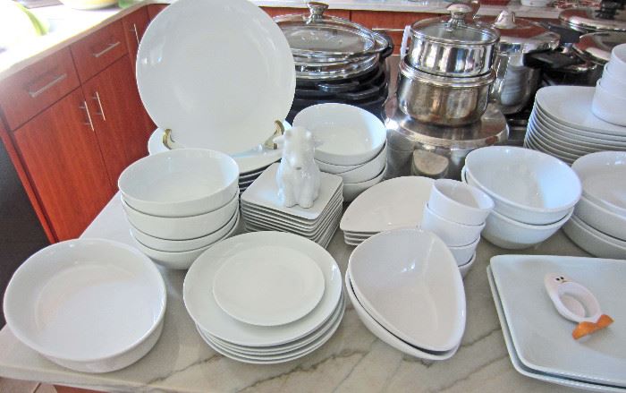 More of all white dinnerware