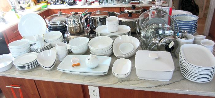 Everyday dinnerware (all white several manufacturers)