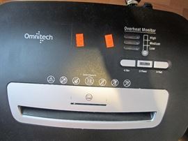 One of two office size shredders