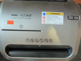 One of two office size shredders