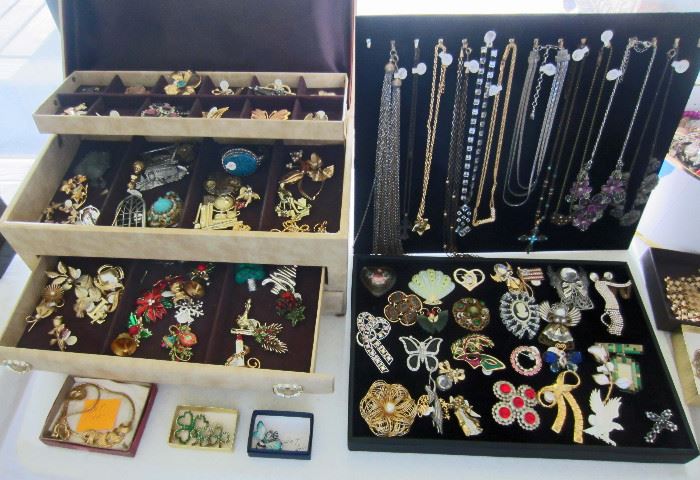Some of costume jewelry (some sterling)