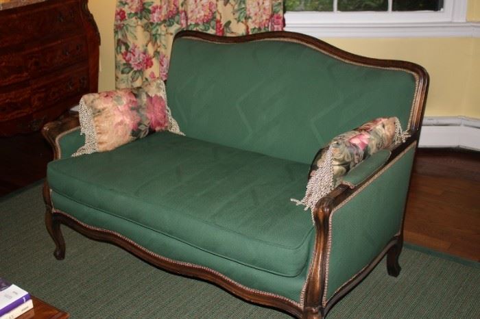 Small Sofa with Accent Pillows