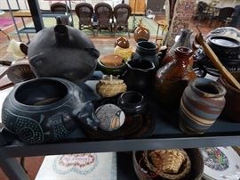 Assortment of Pottery Includes Native American pottery