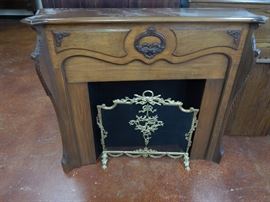 Fireplace & Brass Screen